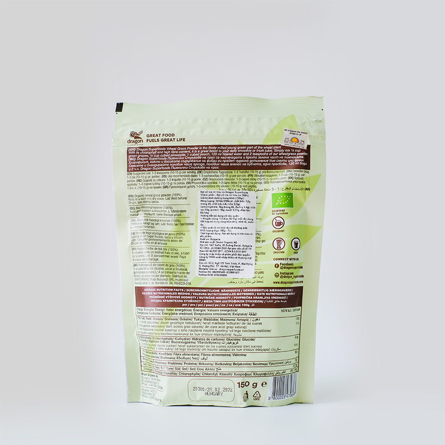 Bột cỏ lúa mỳ dragon Wheatgrass Superfood