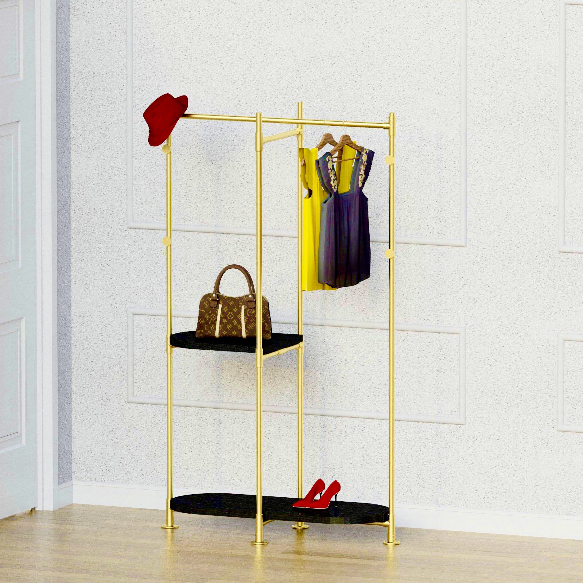 Kệ treo 2 tầng SHU, phong cách Bắc Âu