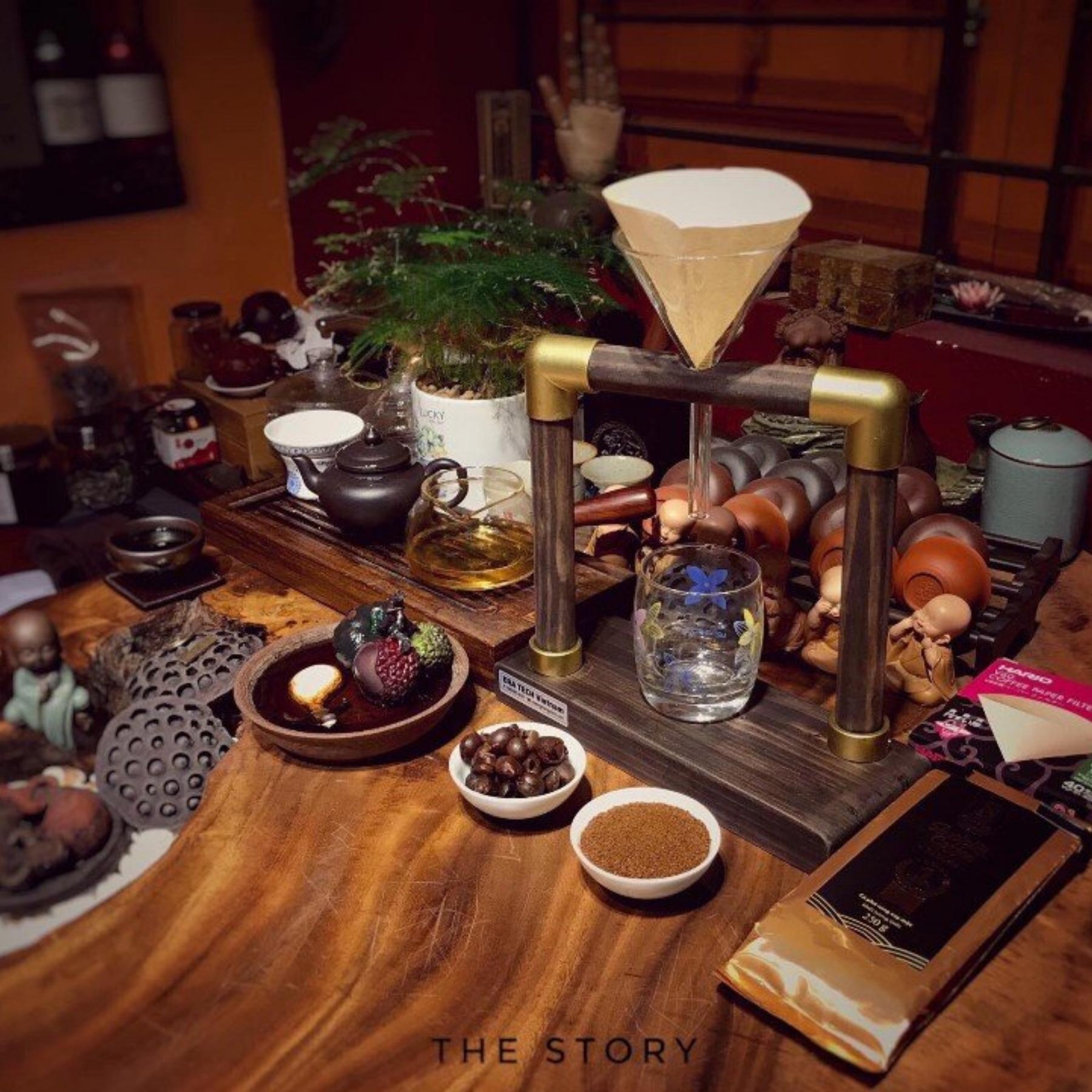 Bộ pha cafe gỗ V60, 1 phễu, YOLO TH