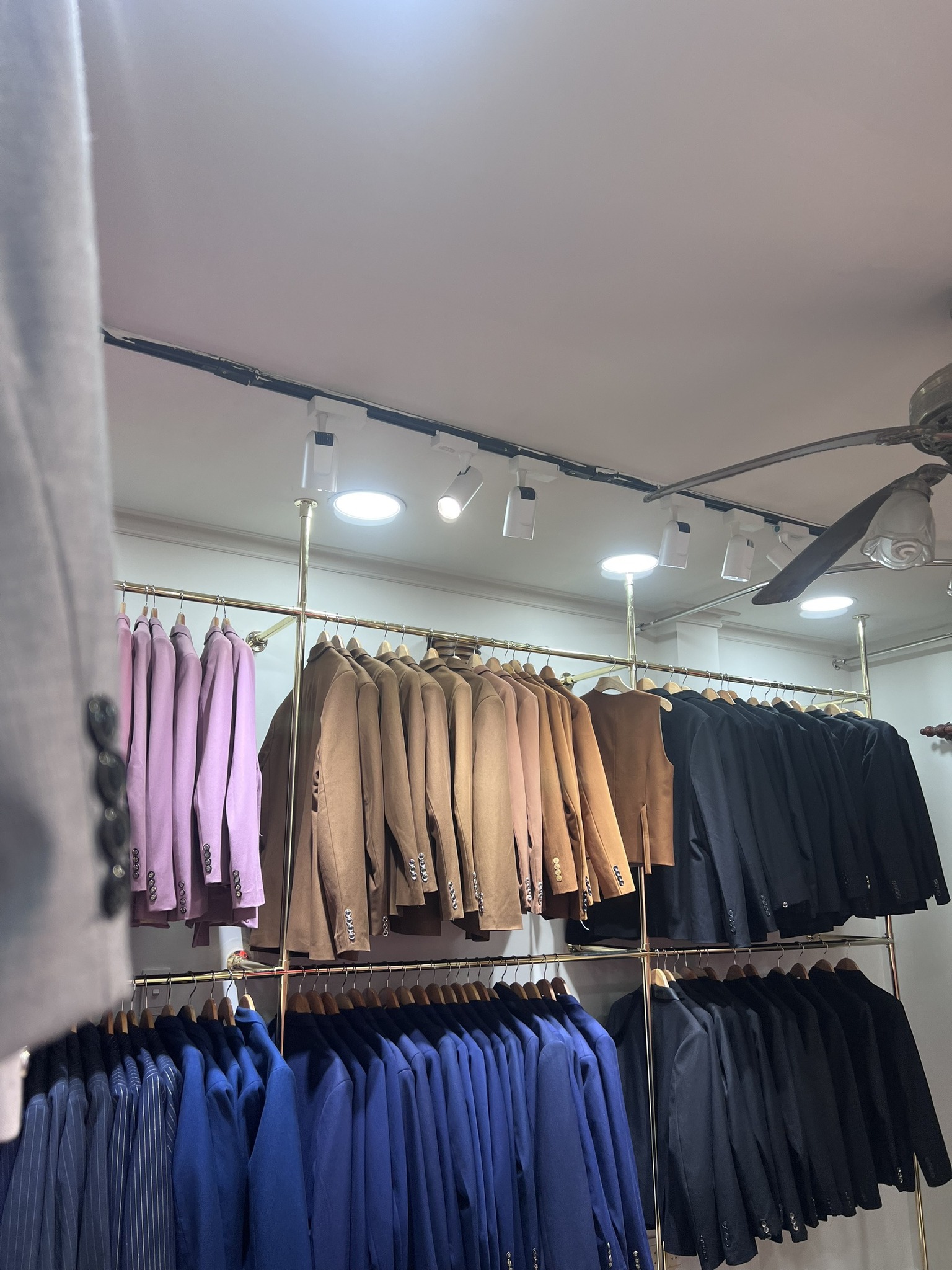 Sào treo quần áo đôi 2 tầng Kệ tường KT0622-KN25 ( D2000 x C2400 x S300mm)