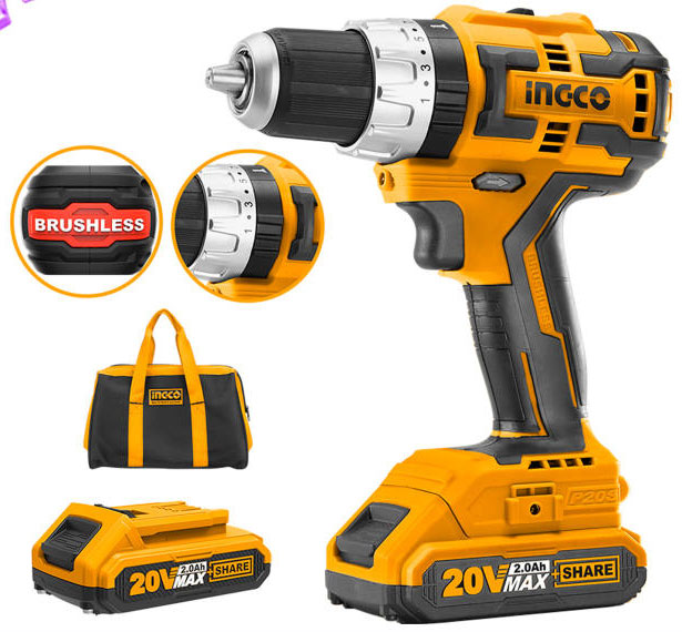 Máy khoan búa dùng pin Lithium INGCO CIDLI20608 20V