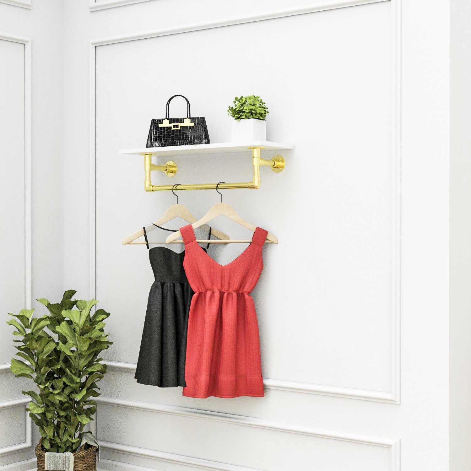 Kệ treo áo LIUM KT1522-KN25 (D600 x C150 x S250m)