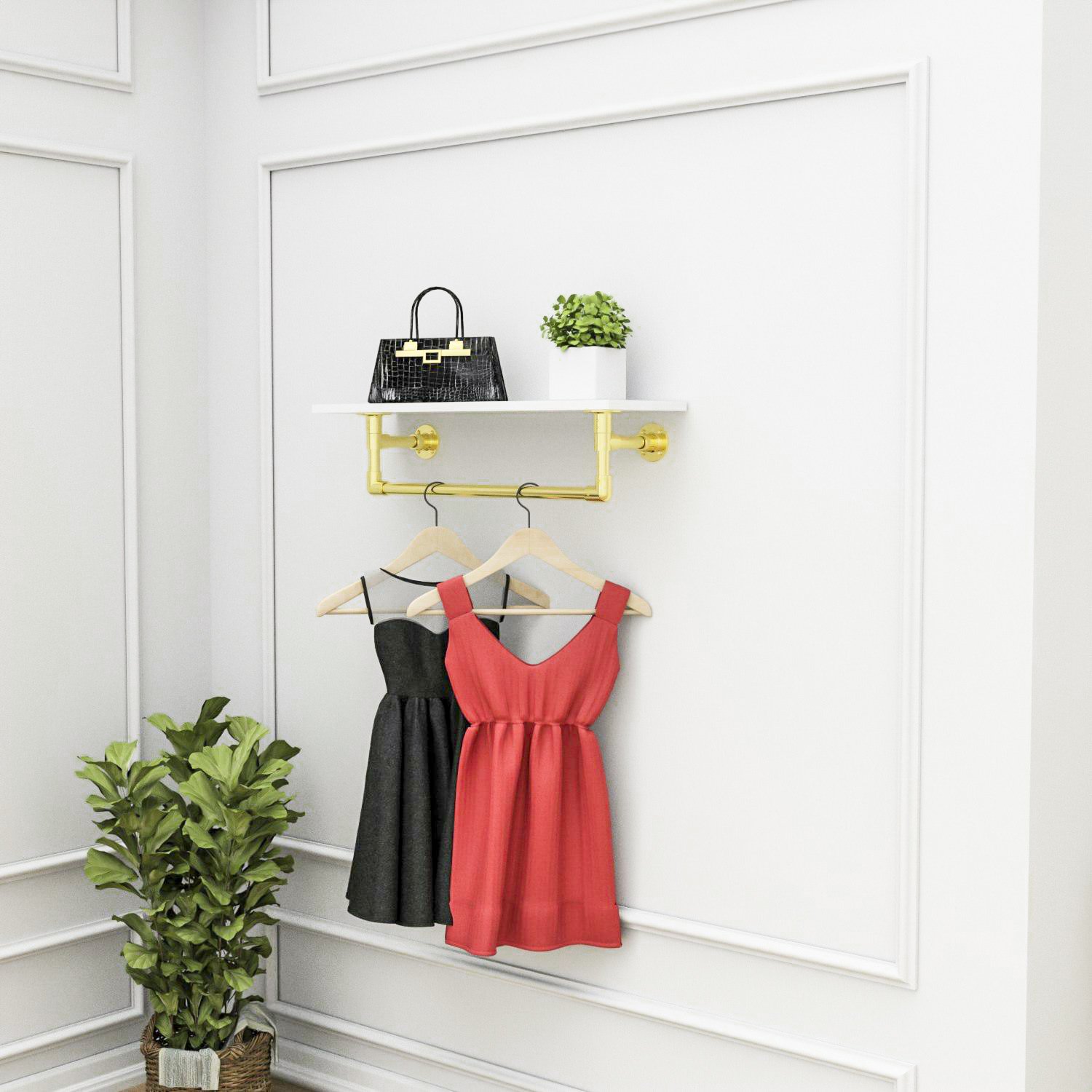 Kệ treo áo LIUM KT1522-KN25 (D600 x C150 x S250m)