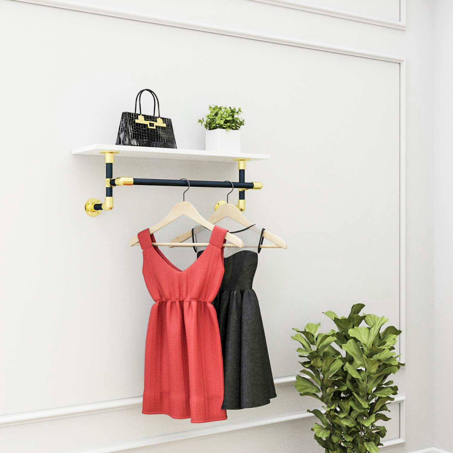 Kệ treo áo Putney KT1322-KN25 (D600 x C200 x S250mm)