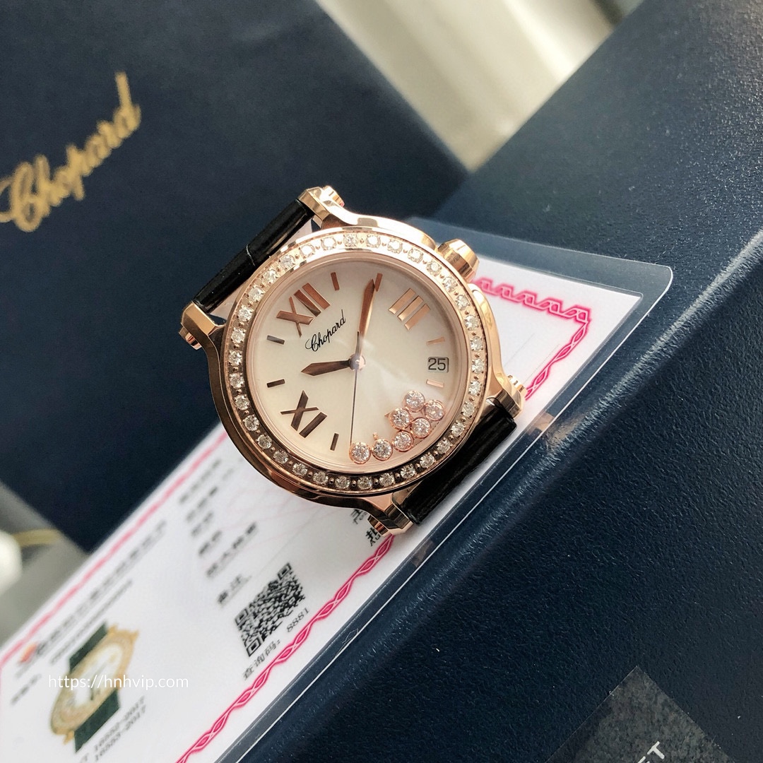 Chopard Happy Sport Round Diamond Bezel 277473-5009