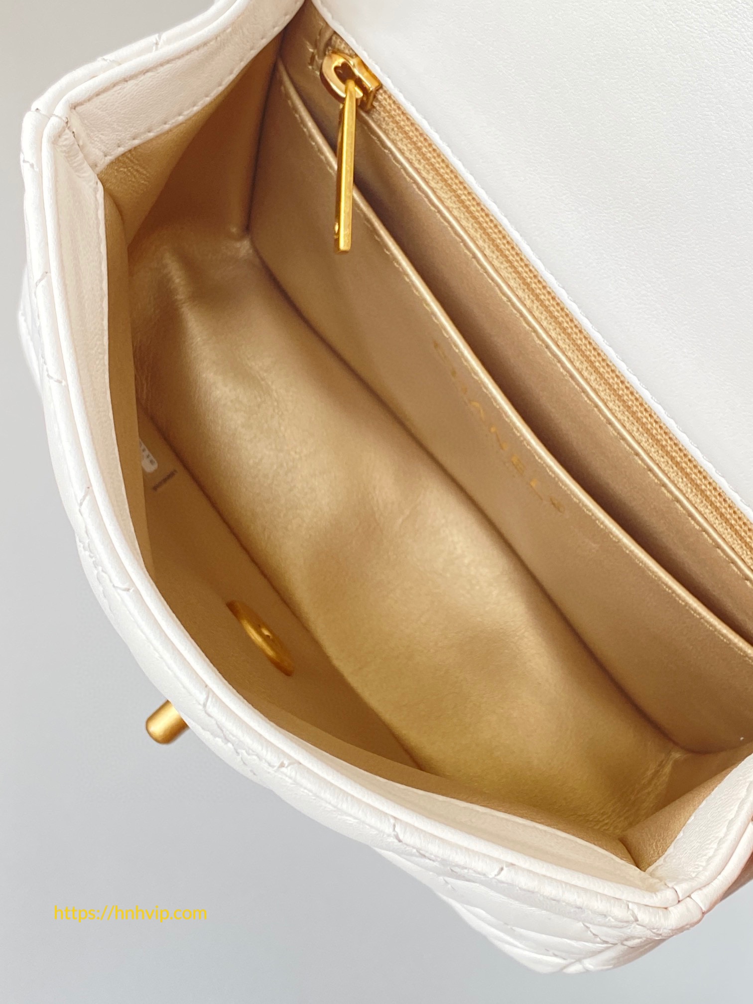 Chanel Classic Flap Runway Square Mini Pearl Crush Lambskin Leather