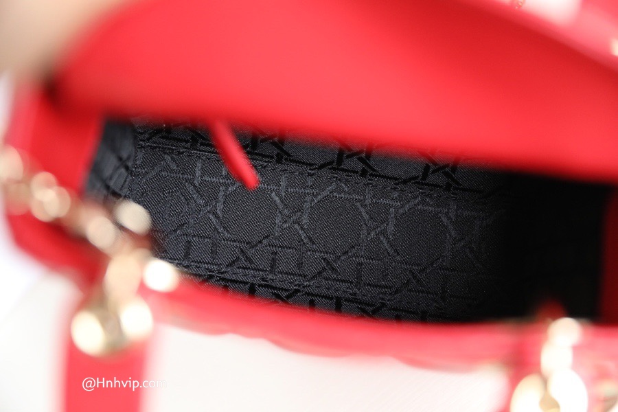 MINI LADY DIOR BAG Cloud Red Cannage Lambskin