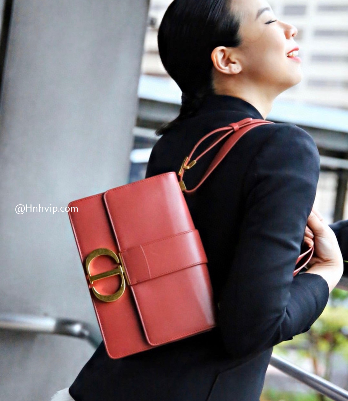DIOR 30 MONTAIGNE BAG Brick Red Box Calfskin