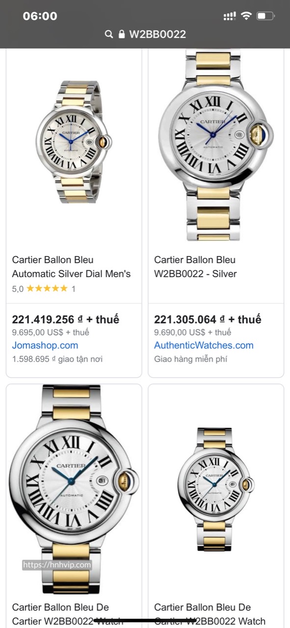 Ballon Bleu de Cartier W2BB0022