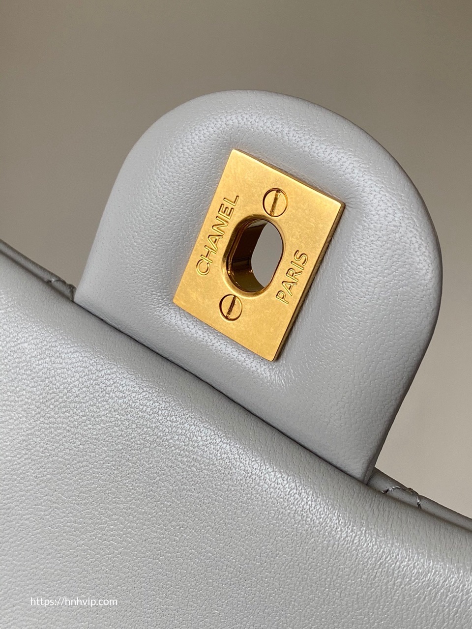 Chanel Classic Flap Runway Square small Pearl Crush Lambskin Leather