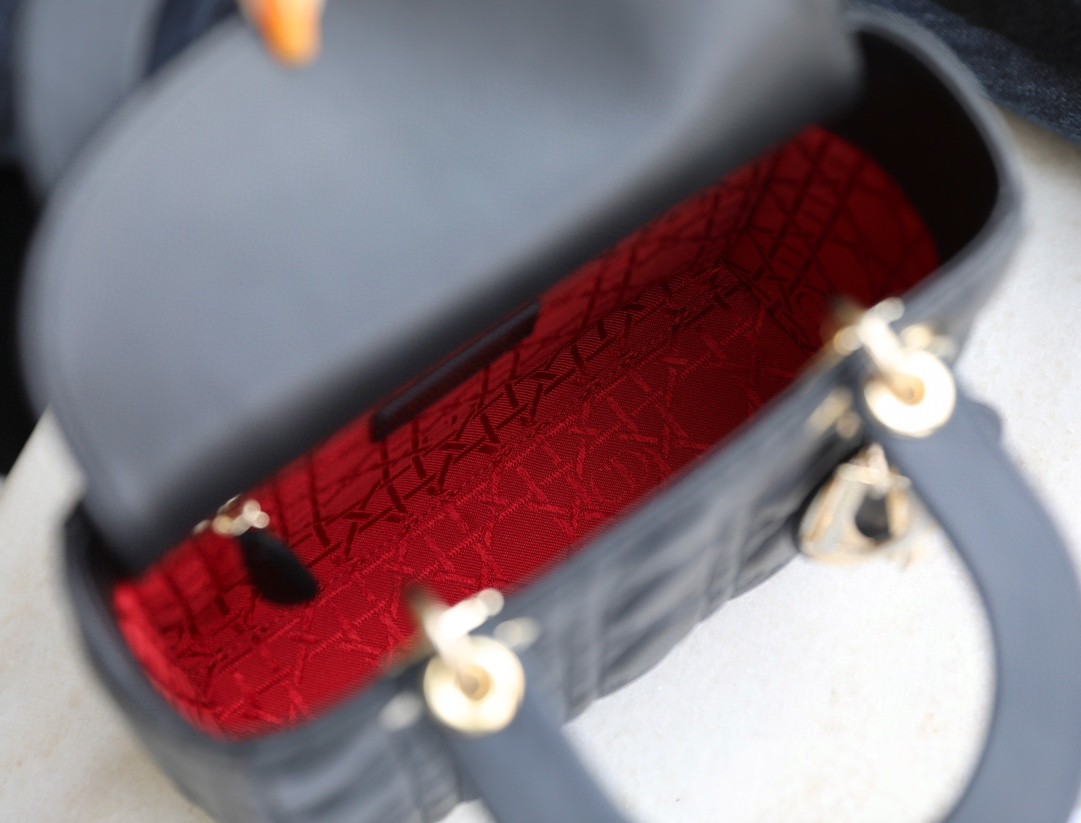 DIOR SMALL LADY DIOR MY ABCDIOR BAG Black Cannage Lambskin M0538ONGE_M900