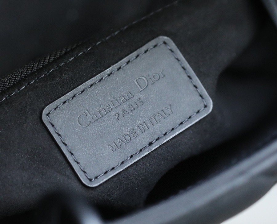Dior SMALL LADY DIOR MY ABCDIOR BAG Black Ultramatte Cannage Calfskin M0538SLOI_M989