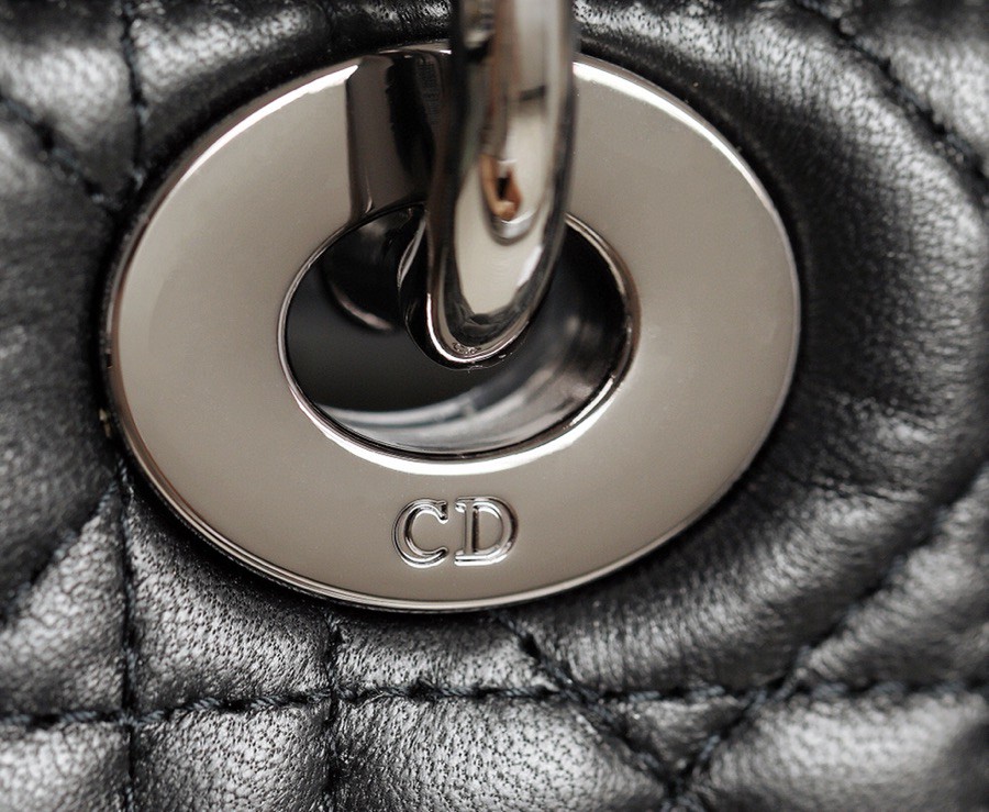 Dior SMALL LADY DIOR MY ABCDIOR BAGBlack Cannage Lambskin M0538BCAL_M900