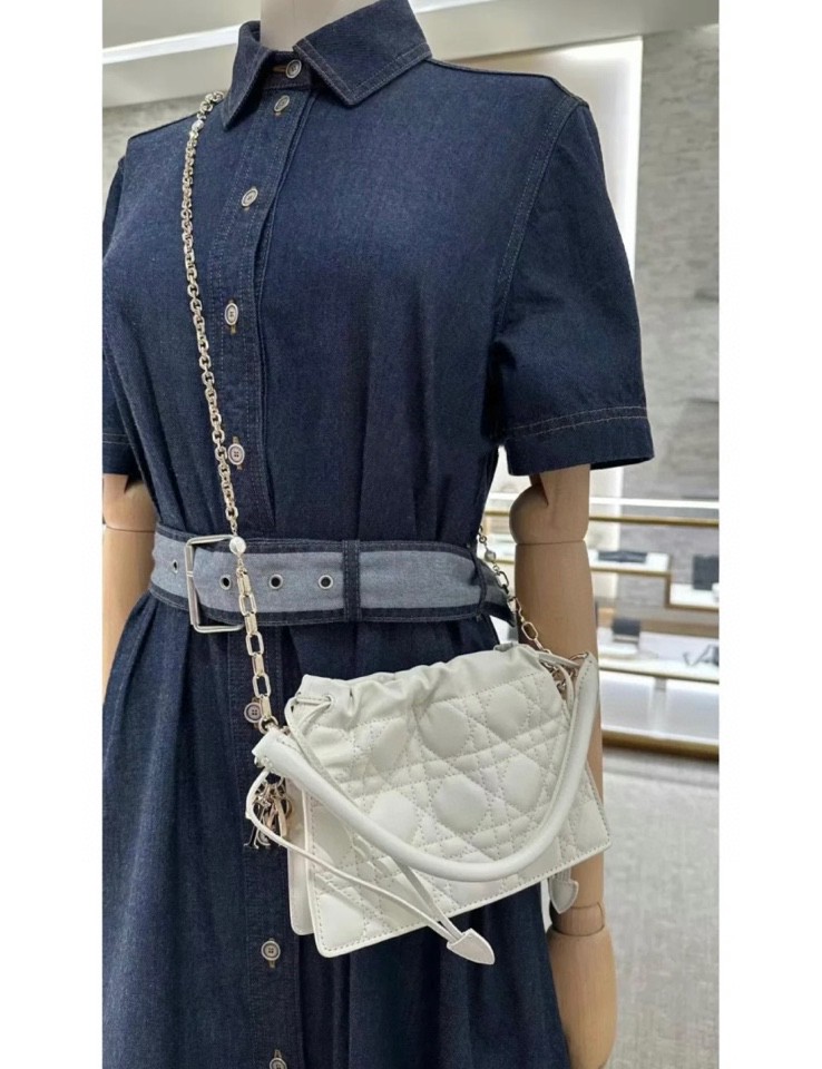 Dior Lady Dior Milly Mini Latte Cannage lambskin 50981ONMJ