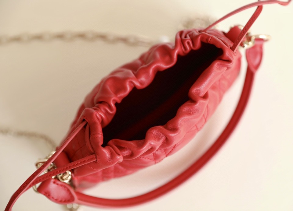 Dior Lady Dior Milly Mini red Cannage lambskin 50981ONMJ