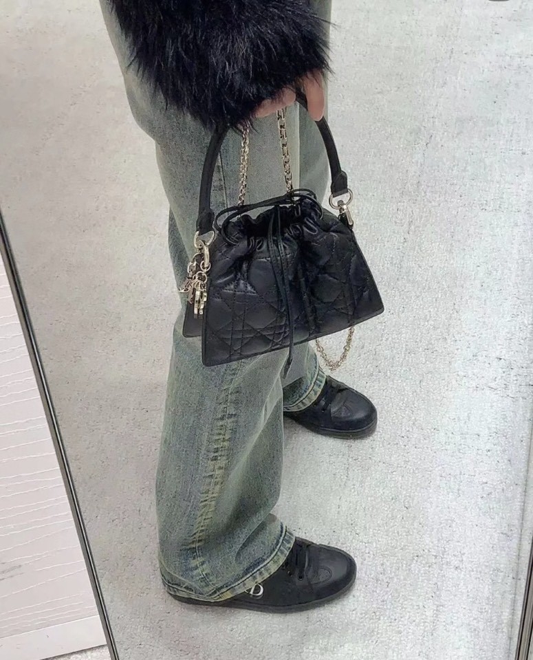 Dior Lady Dior Milly Mini black Cannage lambskin 50981ONMJ