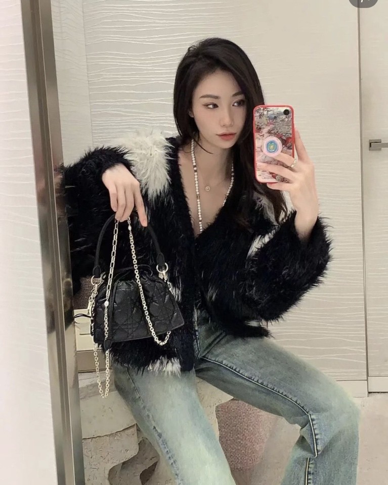 Dior Lady Dior Milly Mini black Cannage lambskin 50981ONMJ