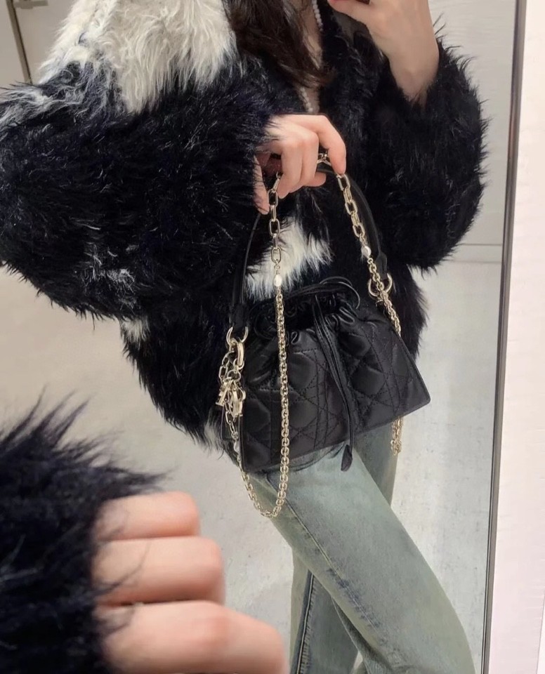 Dior Lady Dior Milly Mini black Cannage lambskin 50981ONMJ