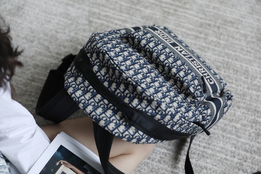 Dior DIORTRAVEL BACKPACK Blue Dior Oblique Jacquard M6104STZQ_M928