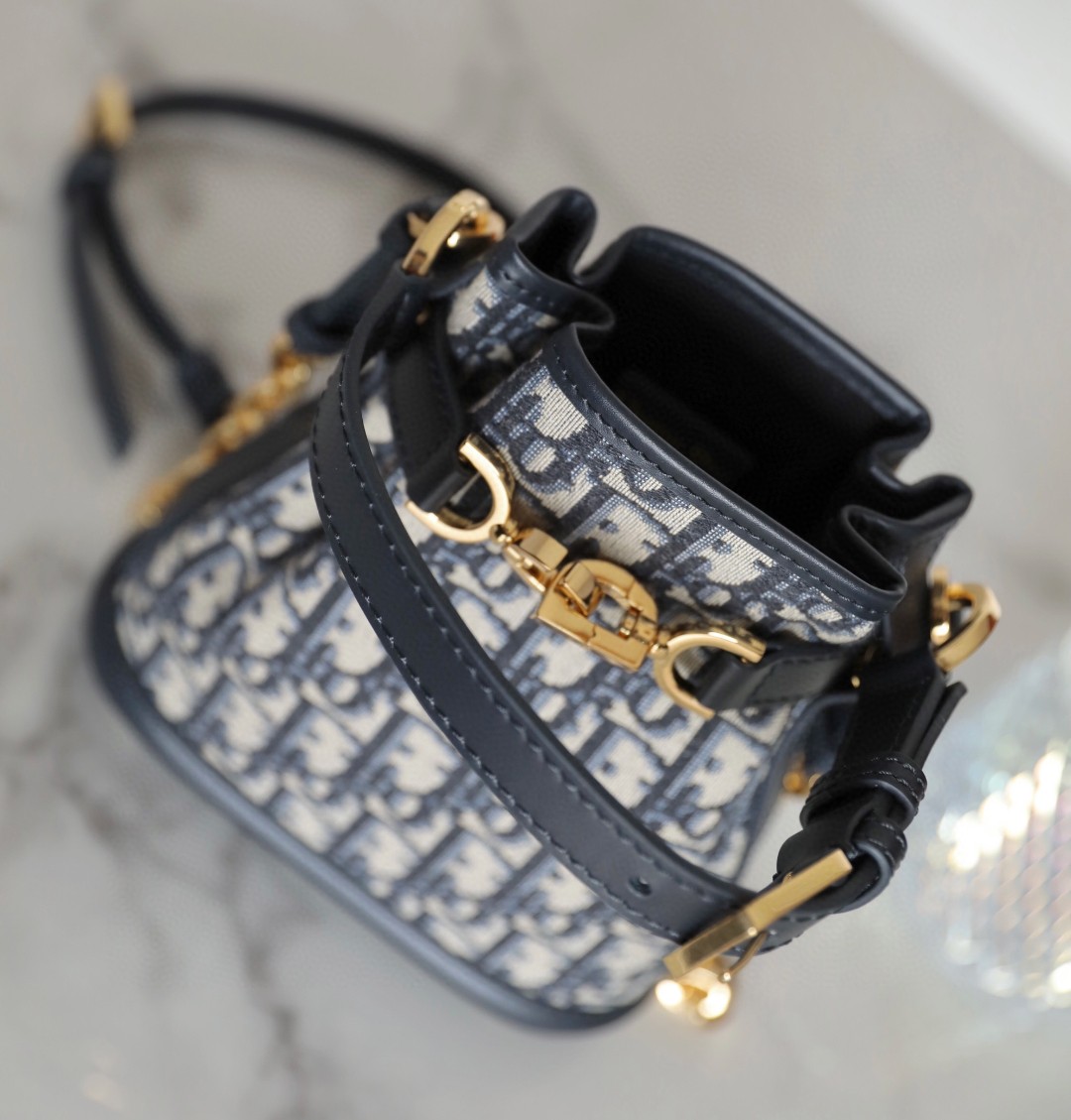 DIOR small C'EST DIOR BAGBlue Dior Oblique Jacquard M2271UTZQ