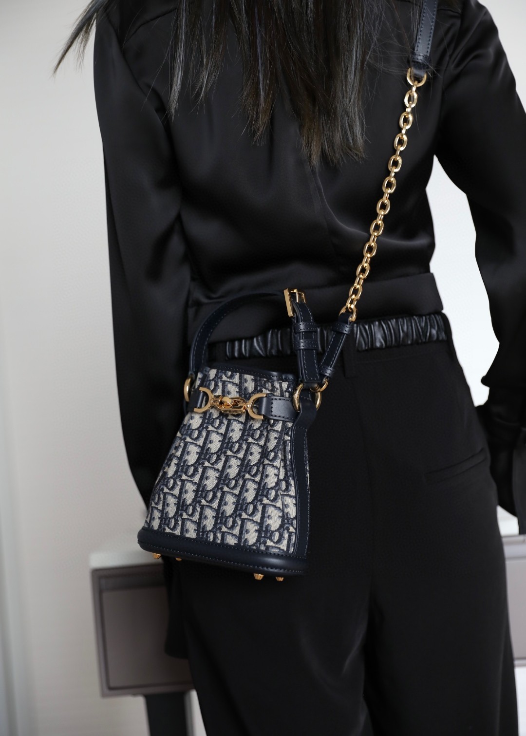 DIOR small C'EST DIOR BAGBlue Dior Oblique Jacquard M2271UTZQ