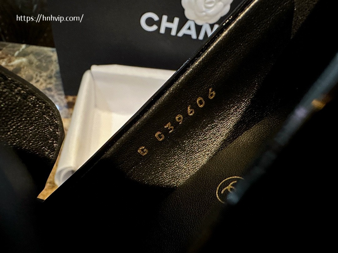 CHANEL Loafers Black Patent Calfskin G39606
