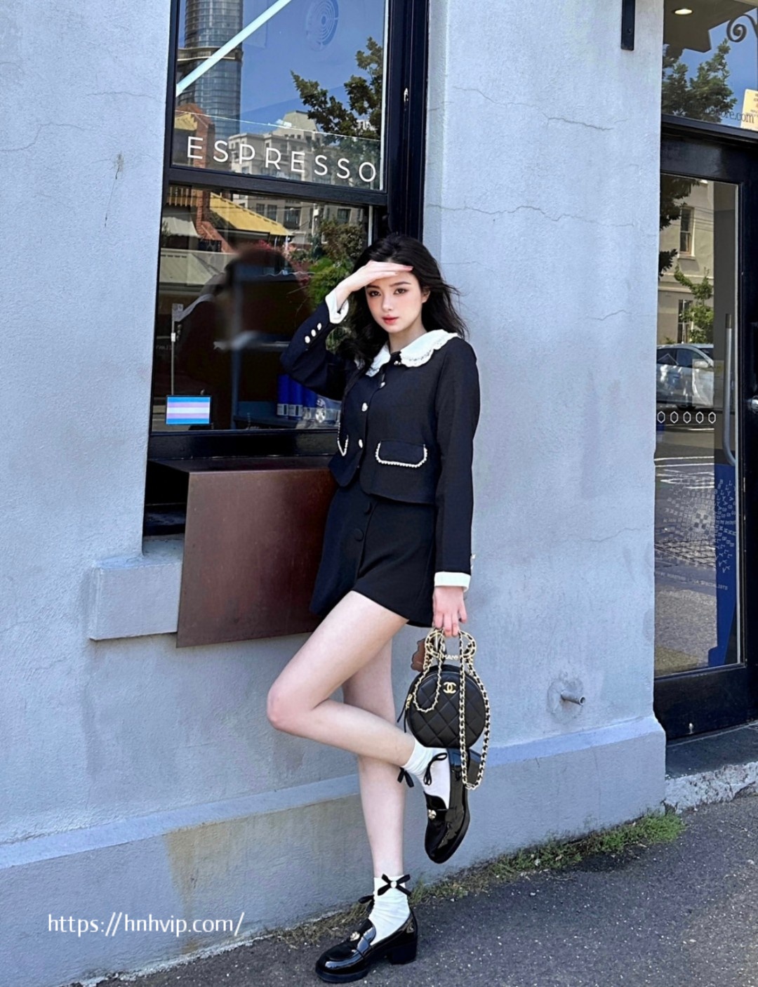 CHANEL Loafers Black Patent Calfskin G39697