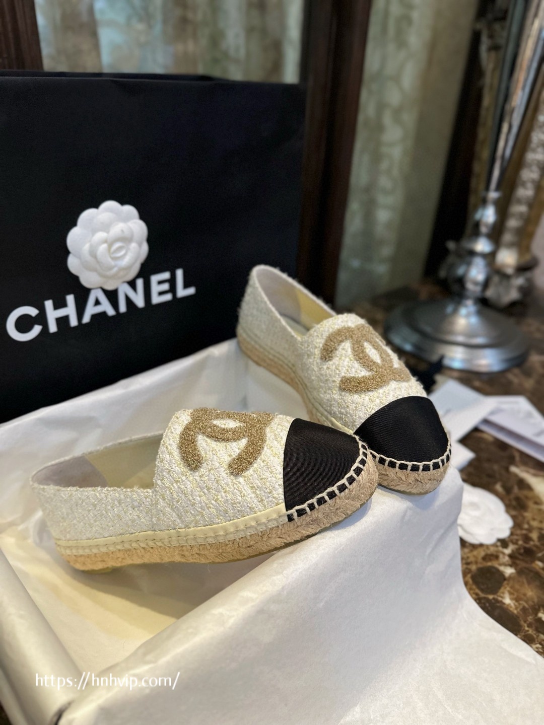 CHANEL Espadrilles tweed G39028