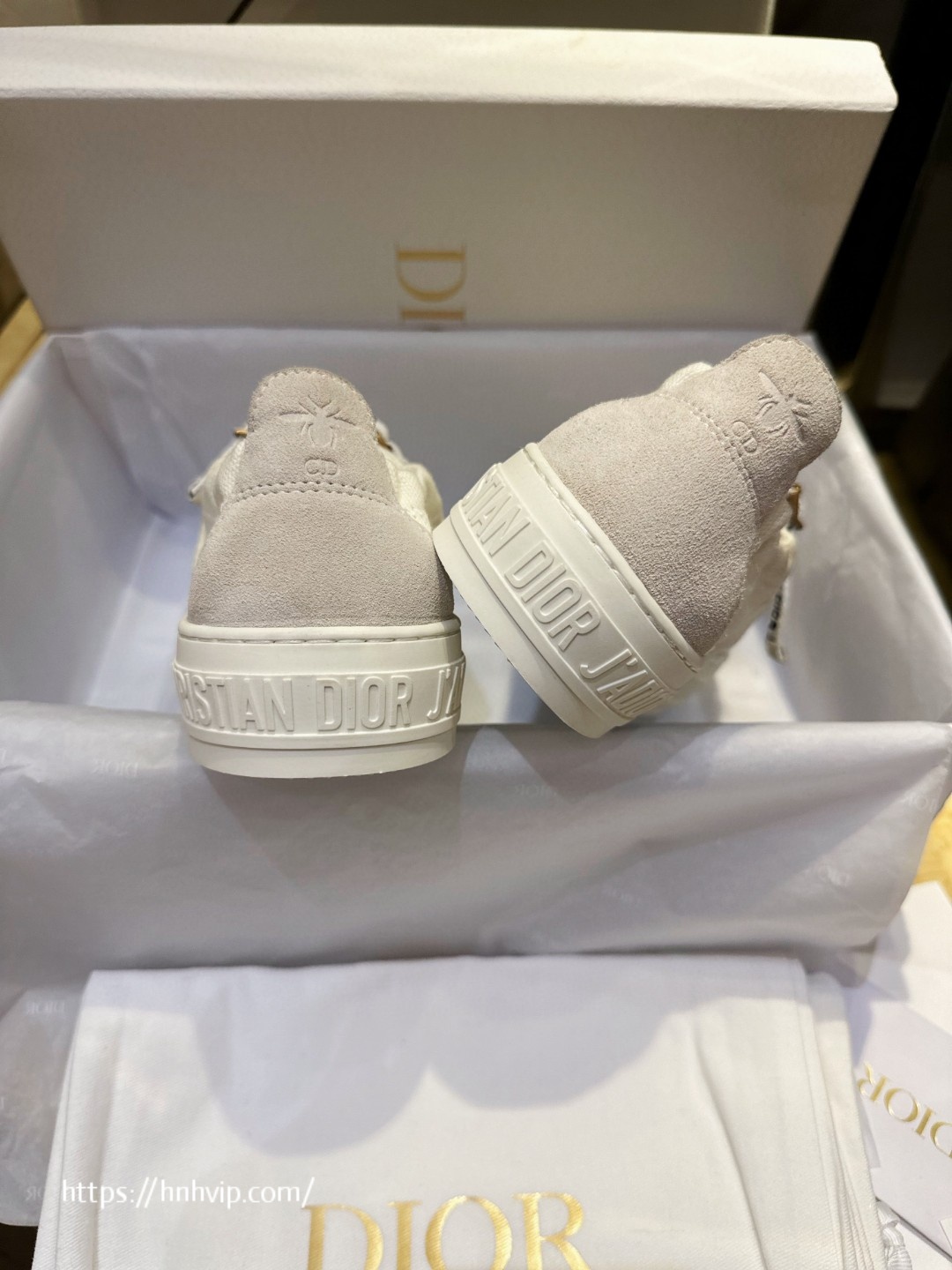 Dior WALK'N'DIOR SNEAKER White Canvas and Suede Calfskin