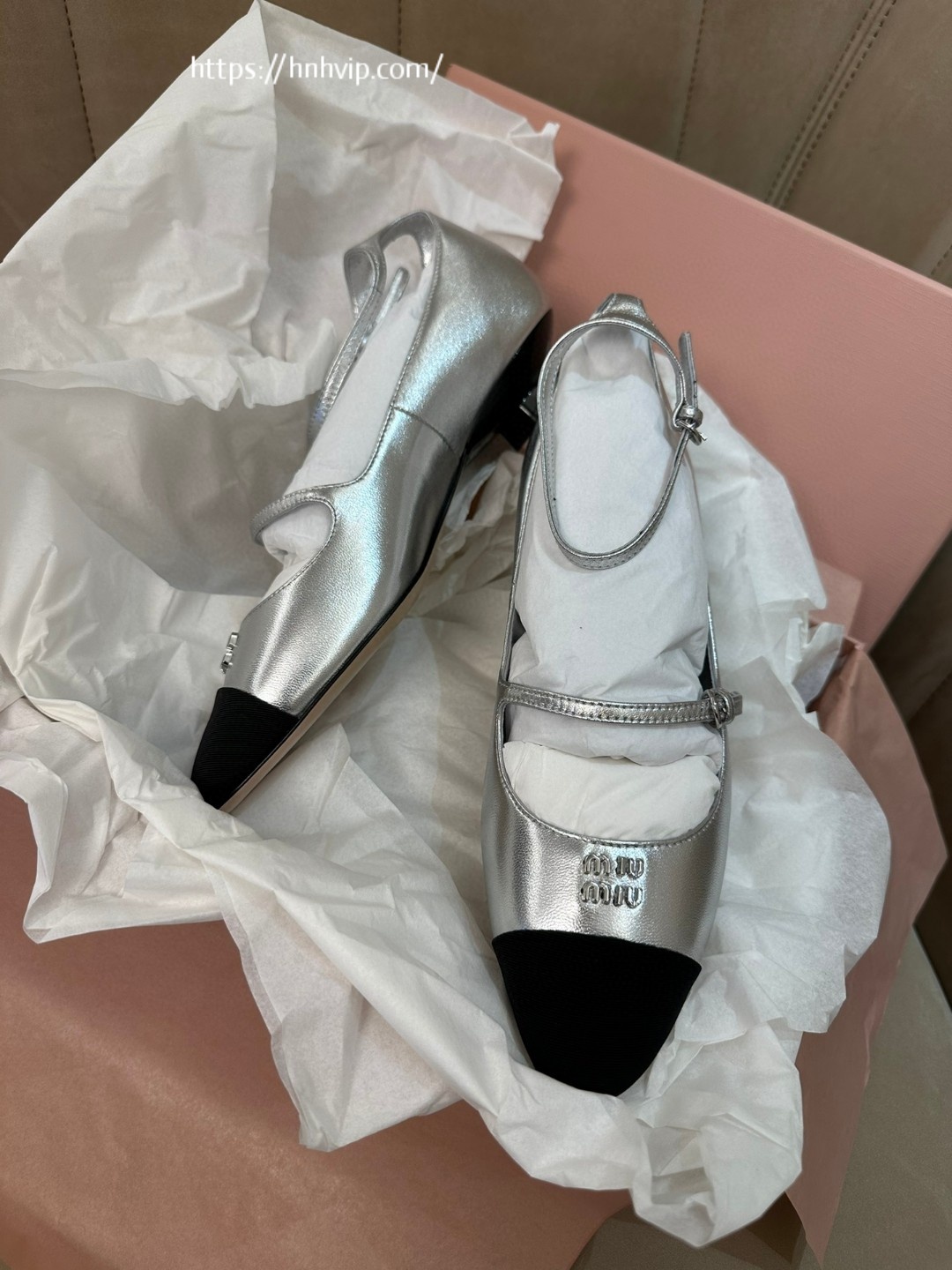 Miu Miu Mordoré nappa leather and grosgrain pumps