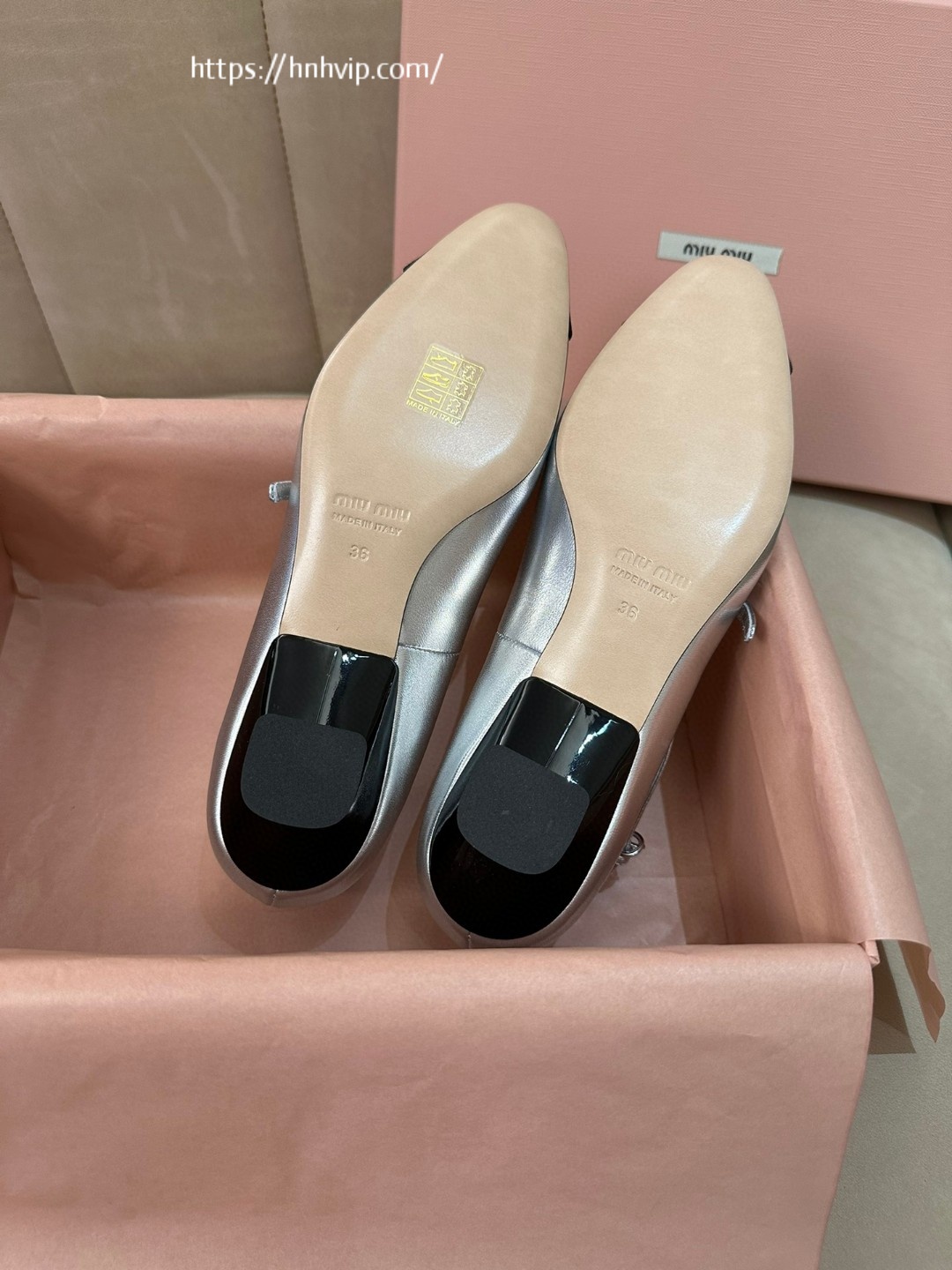 Miu Miu Mordoré nappa leather and grosgrain pumps