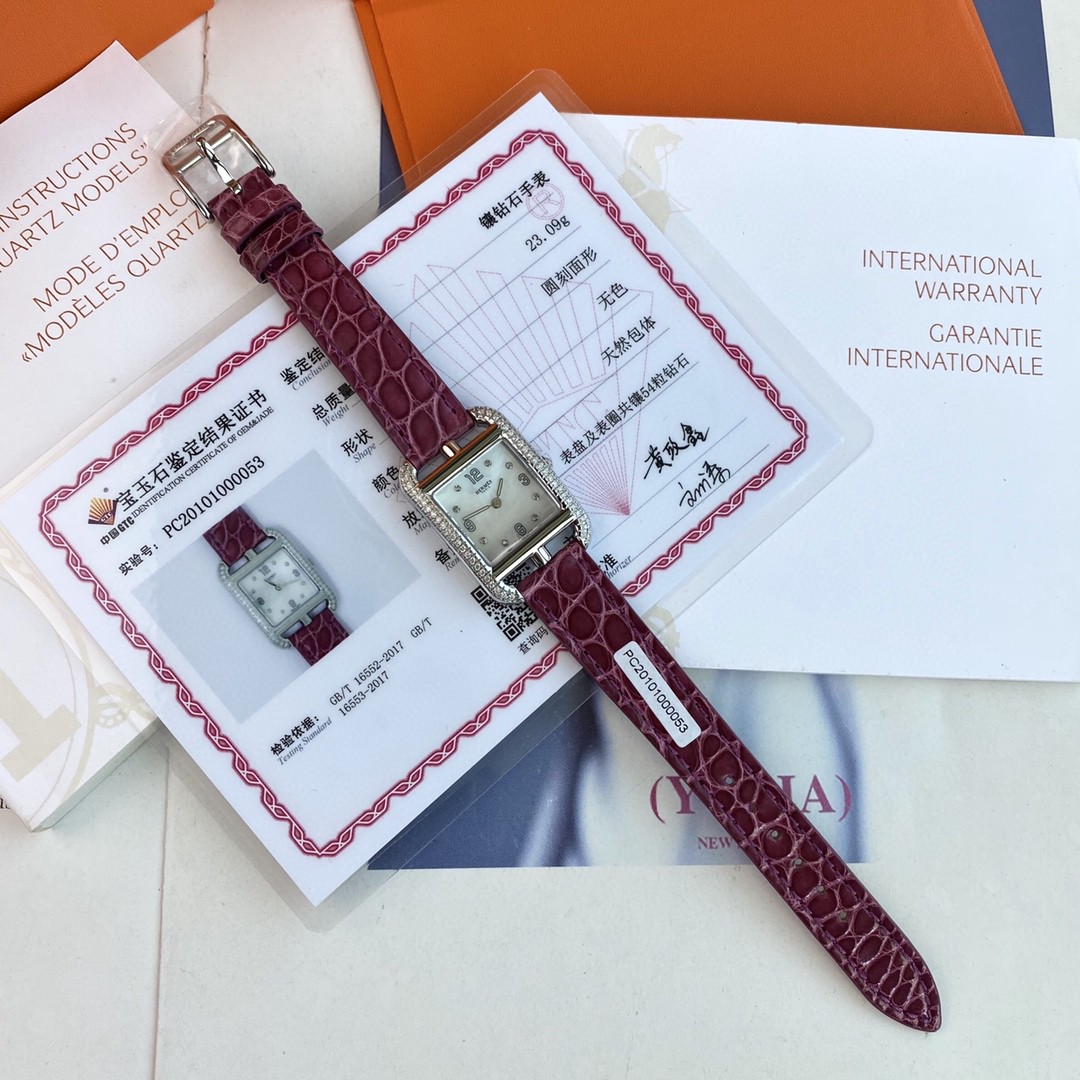 Hermes Cape Cod watch 23mm 047314WW00