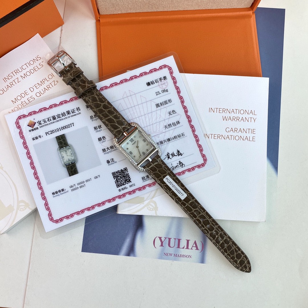 Hermes Cape Cod watch 23mm 047314WW00