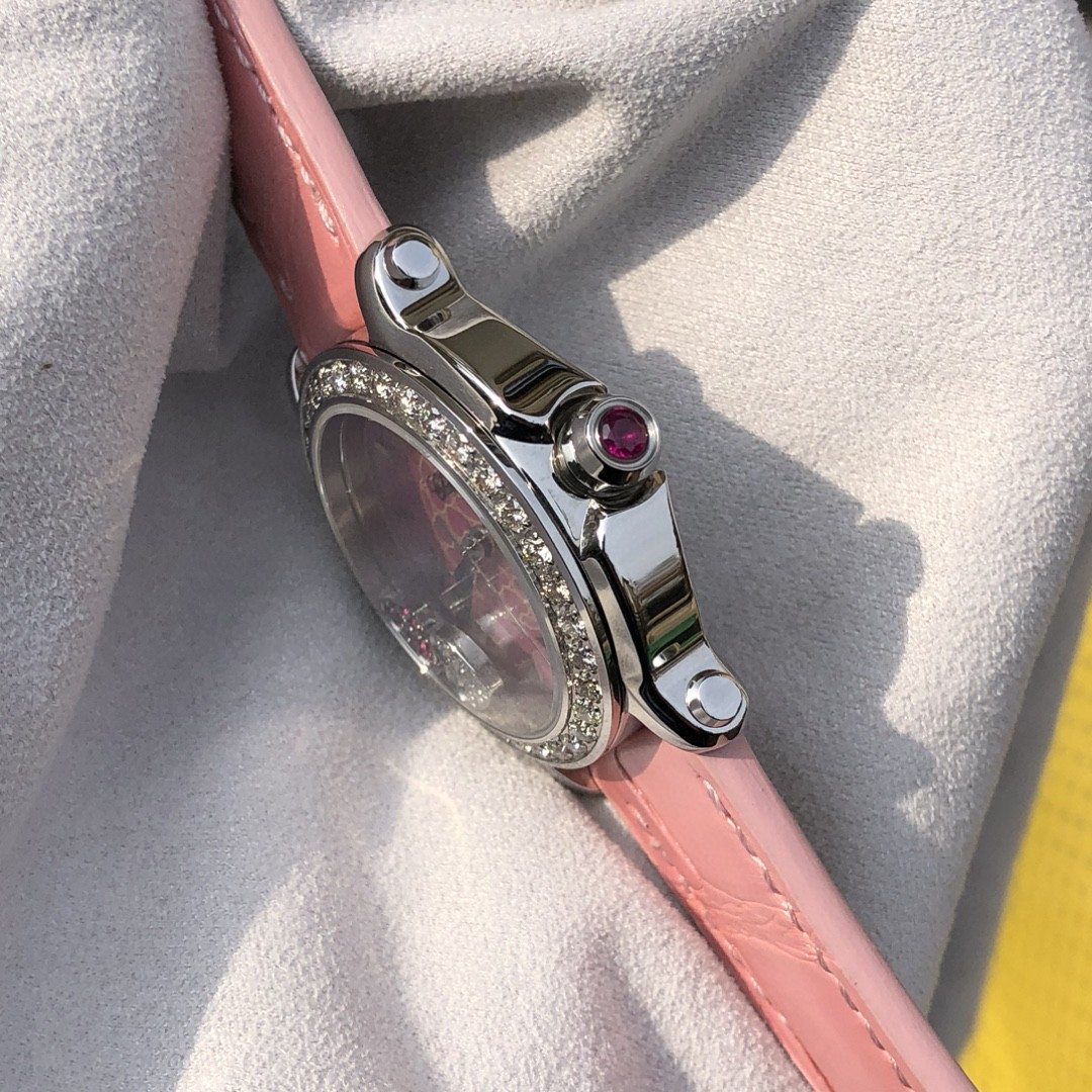 Chopard Happy Sport White/Leather 36 mm 278475-3004