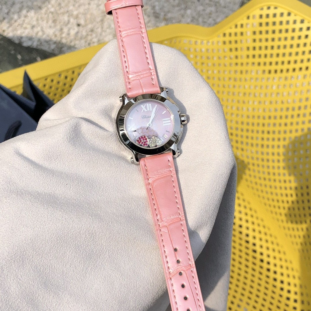 Chopard Happy Sport White/Leather 36 mm 278475-3004