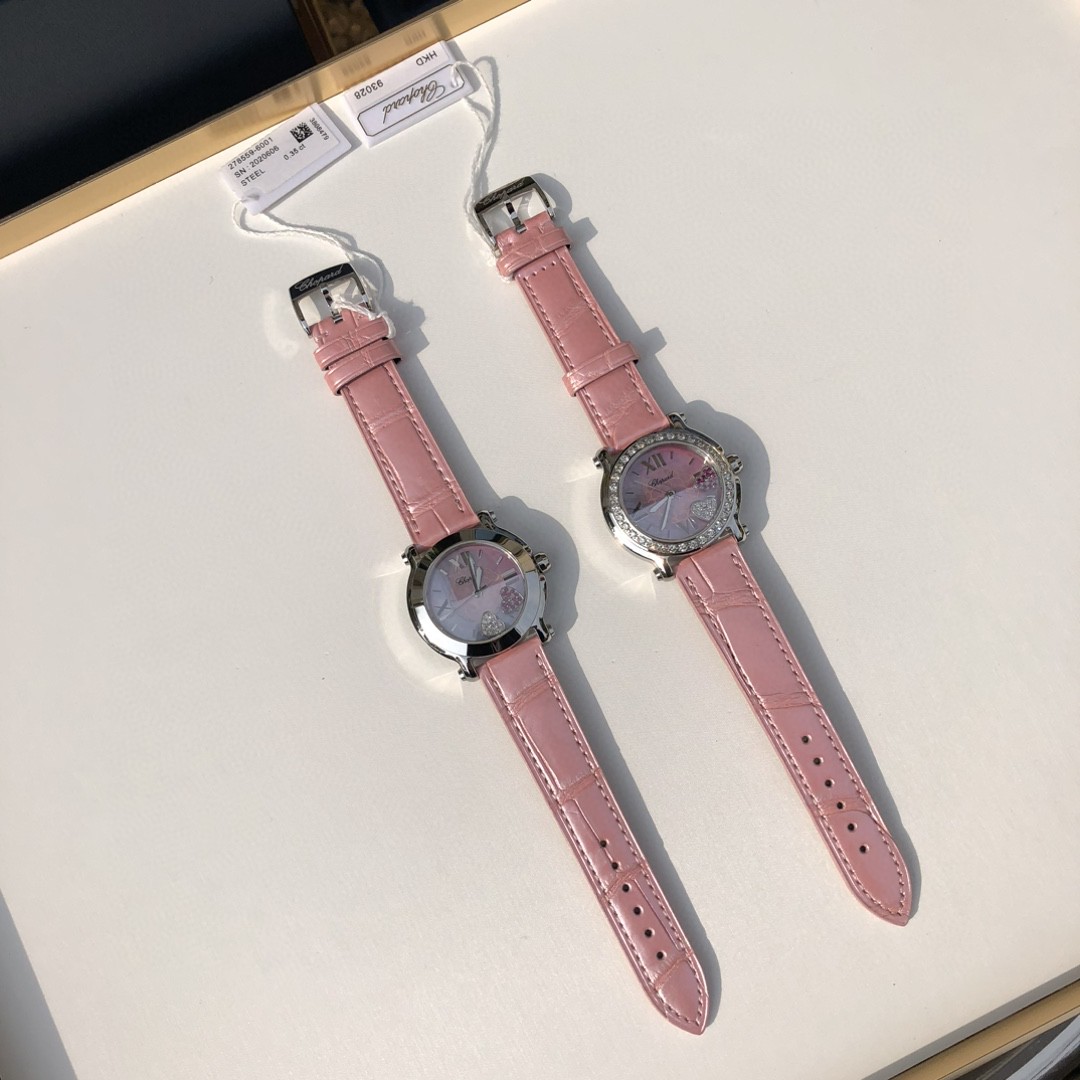 Chopard Happy Sport White/Leather 36 mm 278475-3004