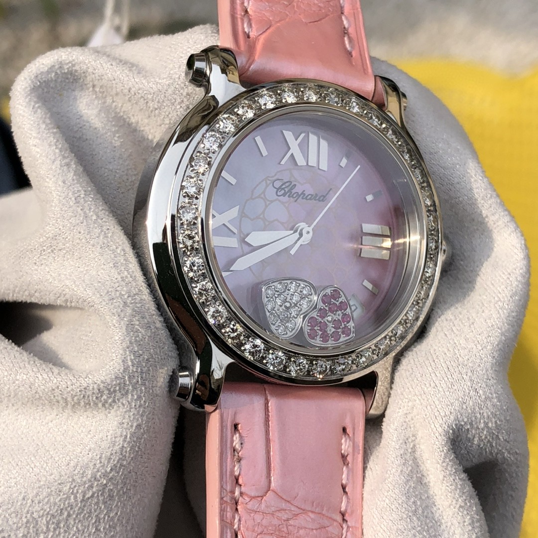 Chopard Happy Sport White/Leather 36 mm 278475-2002
