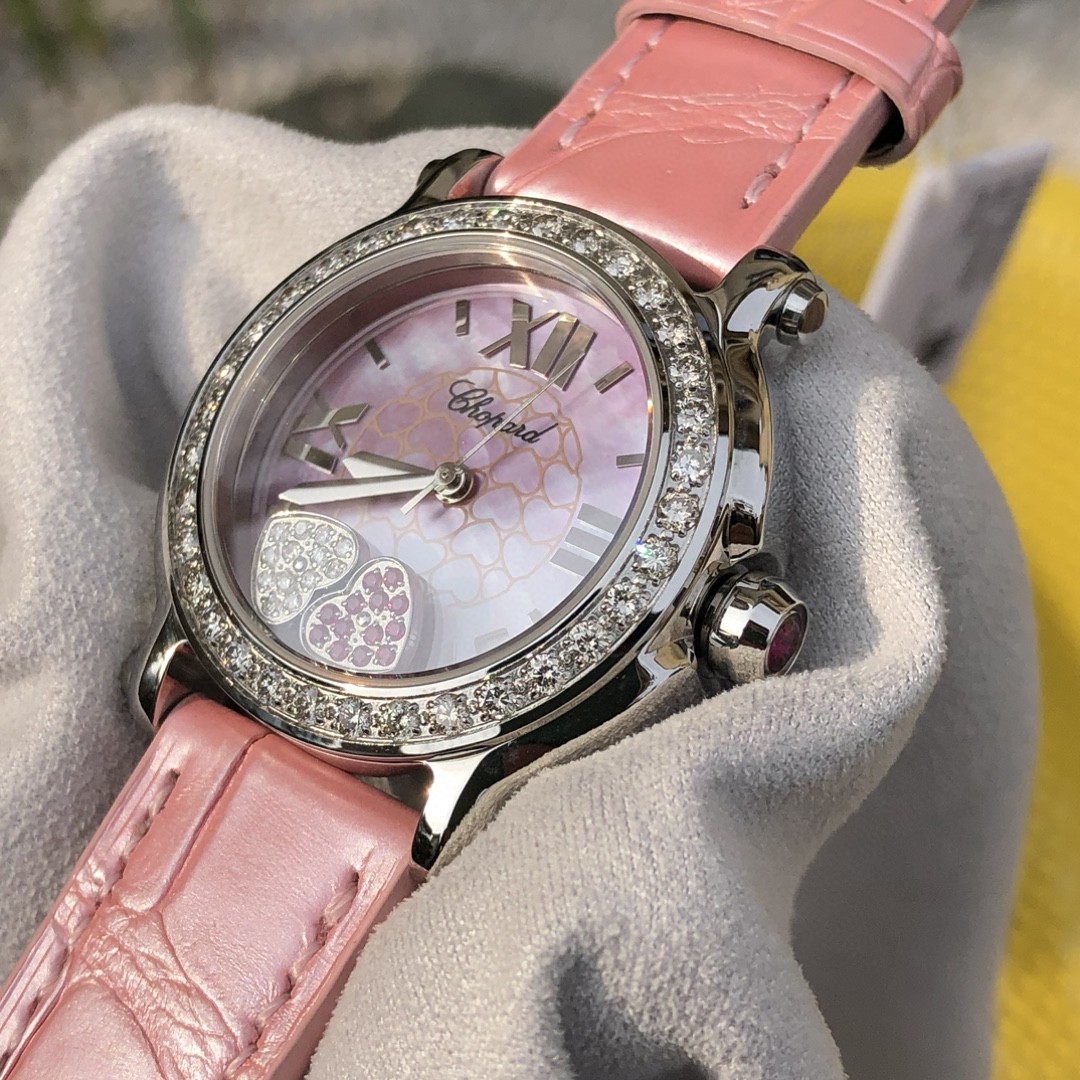 Chopard Happy Sport White/Leather 36 mm 278475-2002