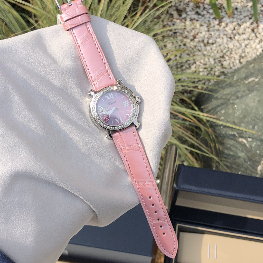 Chopard Happy Sport White/Leather 36 mm 278475-2002