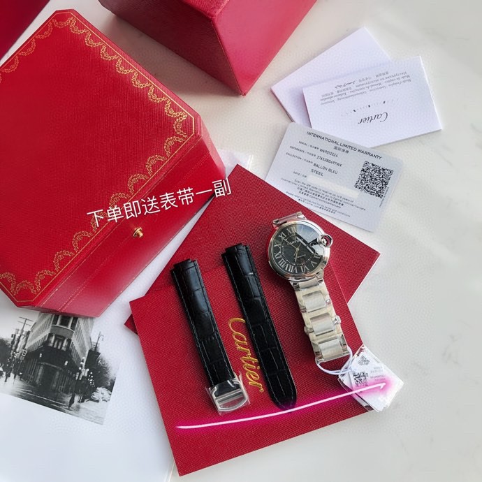 Cartier Ballon Bleu De W69012Z4 Watch 42mm