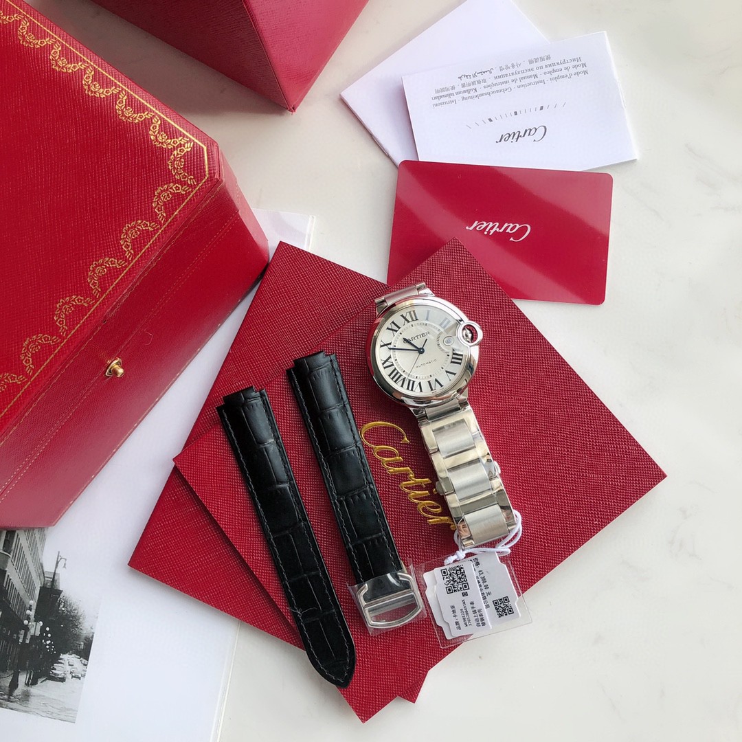 Cartier Ballon Bleu De W69012Z4 Watch 42mm