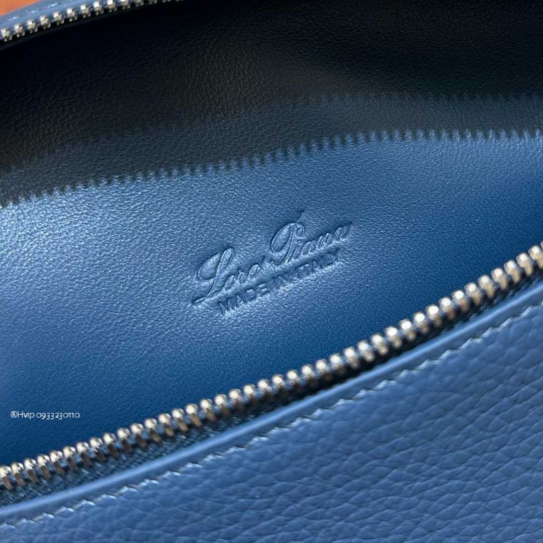 Loro Piana Extra Pocket L19 Grained Calfskin FAN4045 Cold Denim (W13L