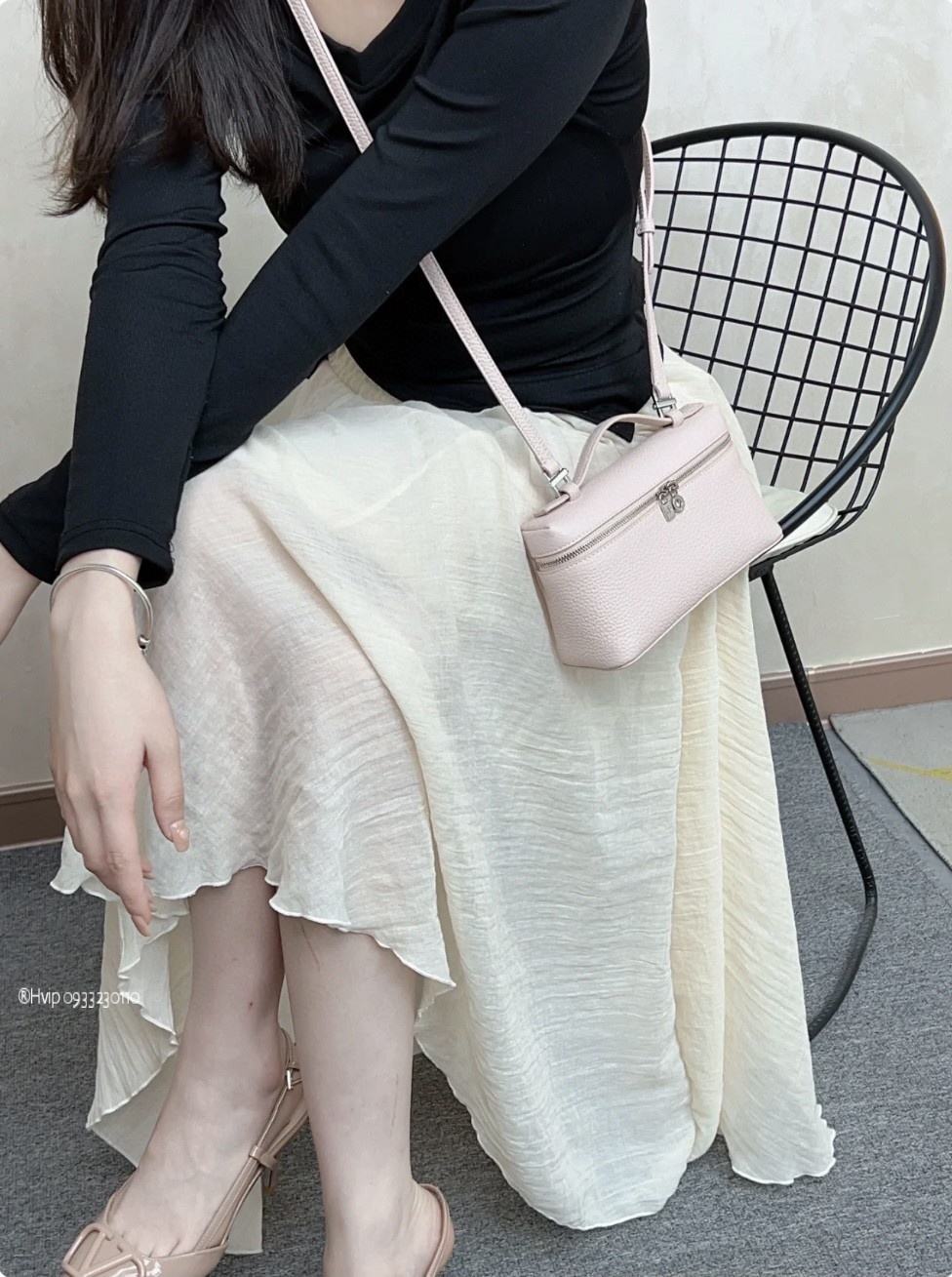 Loro Piana Extra Pocket L19 Grained Calfskin FAN4045 Bubble Gum (30DU