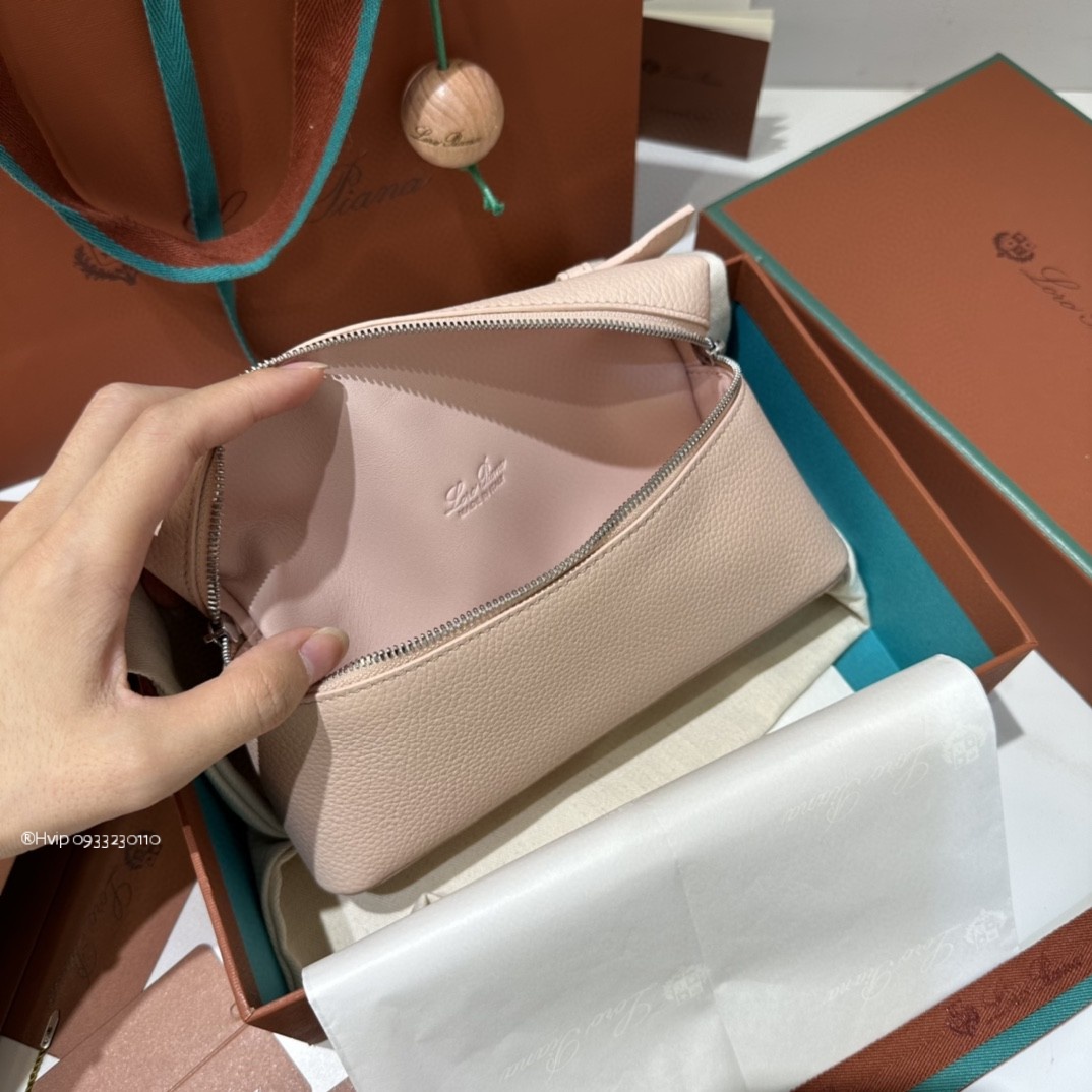 Loro Piana Extra Pocket L19 Grained Calfskin FAN4045 Bubble Gum (30DU