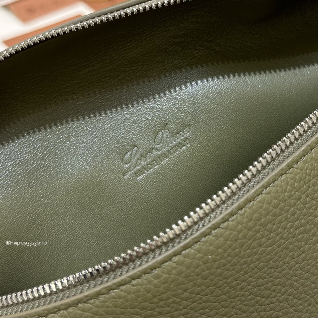 Loro Piana Extra Pocket L19 Grained Calfskin FAN4045 Sage Brush Leaves (50UB)