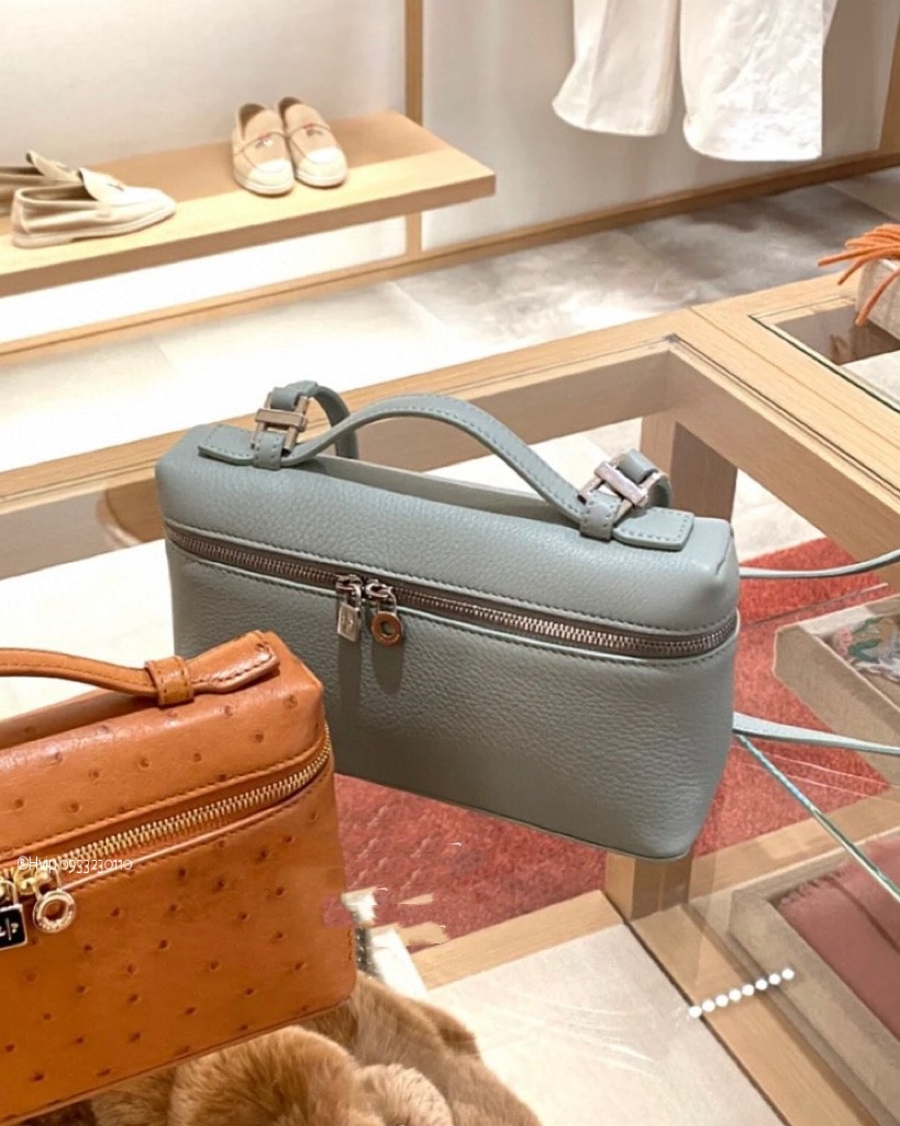 Loro Piana Extra Pocket L19 Grained Calfskin FAN4045 Eucalyptus (50BD