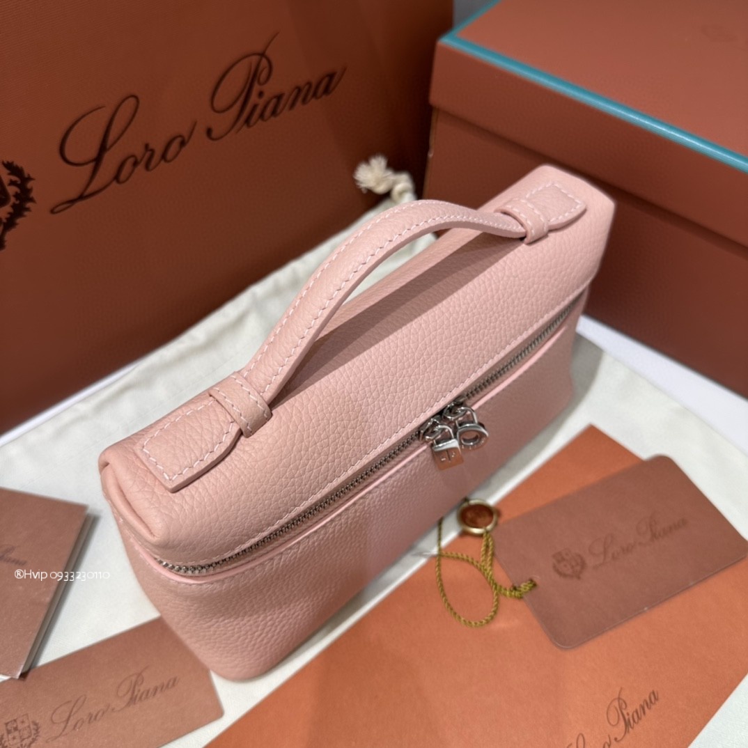 Loro Piana Extra Pocket L19 Grained Calfskin FAN4045 pink