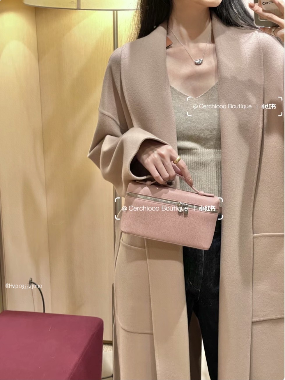 Loro Piana Extra Pocket L19 Grained Calfskin FAN4045 pink