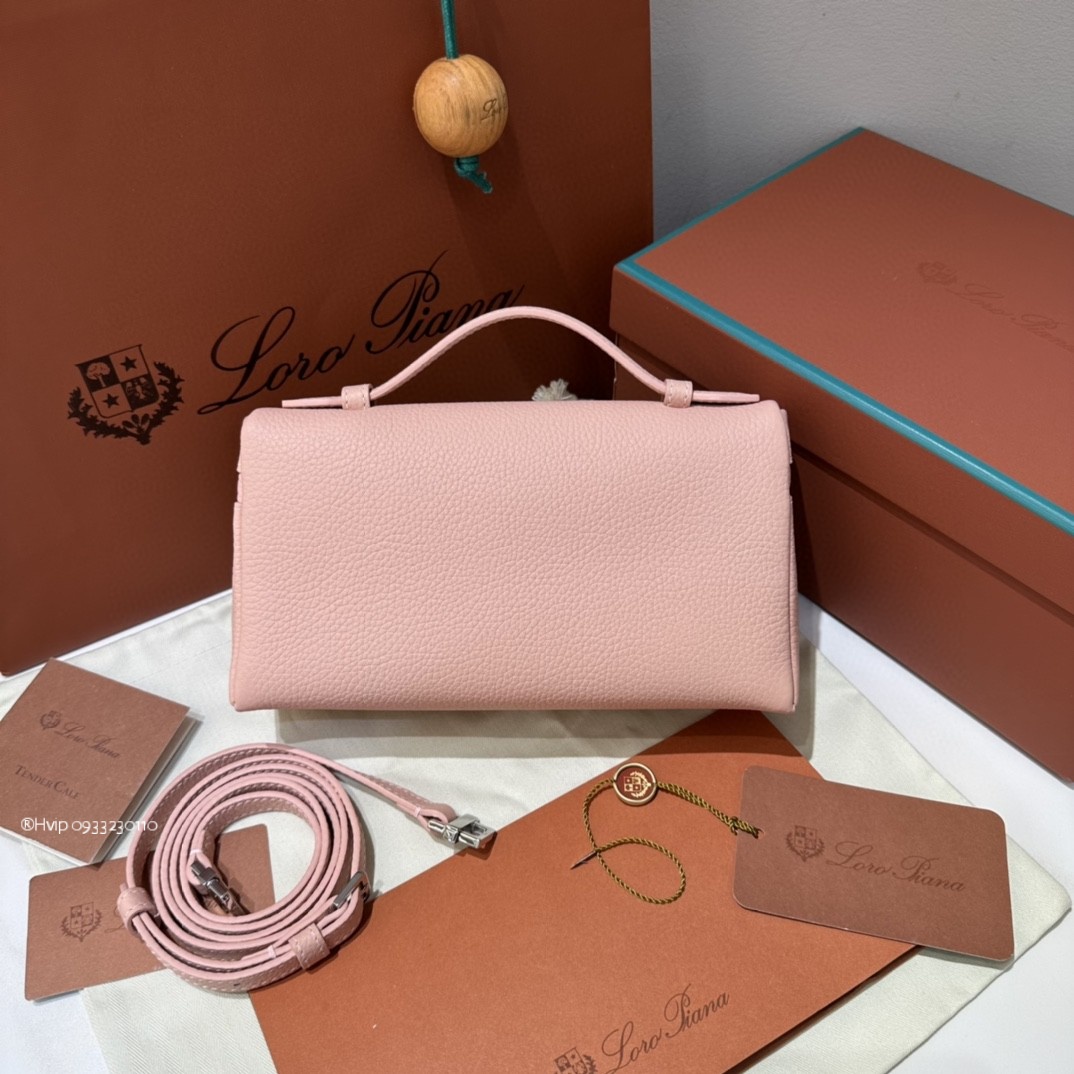 Loro Piana Extra Pocket L19 Grained Calfskin FAN4045 pink