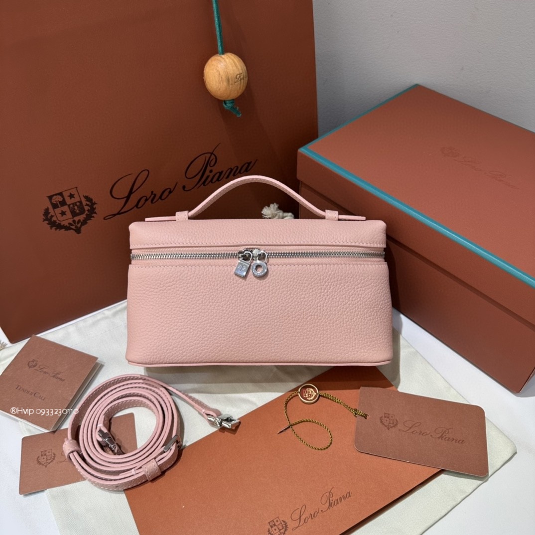 Loro Piana Extra Pocket L19 Grained Calfskin FAN4045 pink